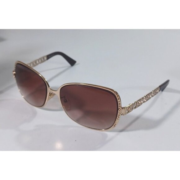 Vintage Fendi Gold Logo Chain Women's Sunglasses With Swarovski Crystals  FS478R - Picture 7 of 16